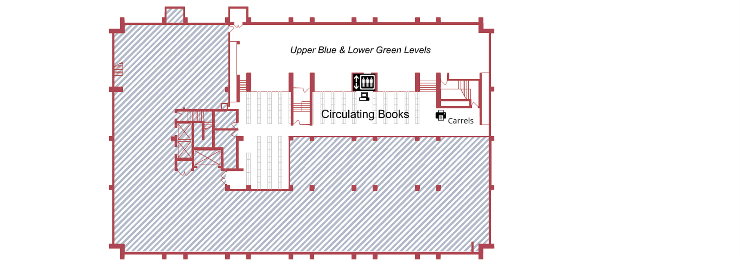 Red Level floor plan, Biotech Commons. Full description is below.