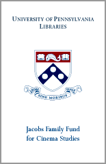 Jacobs Family Fund for Cinema Studies Bookplate